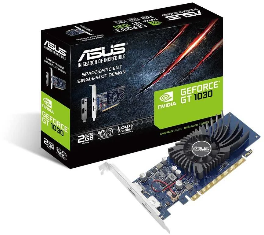 Asus Geforce GT 1030 2GB GDDR5 BRK žemo profilio vaizdo plokštė