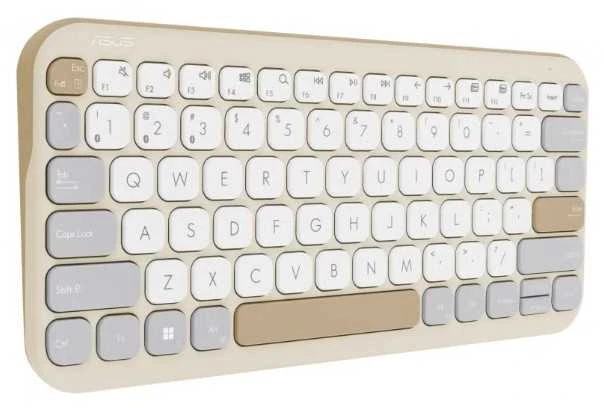Asus Zefyras KW100 | Klaviatūra | Belaidis | JAV Tarptautinis | Avižinis pienas