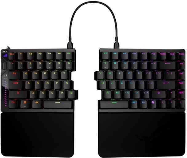 Asus Klaviatūra rog falcata m703 bt/rf/usb-c/aura/juoda
