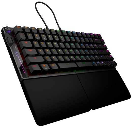 Asus Klaviatūra rog falcata m703 bt/rf/usb-c/aura/juoda