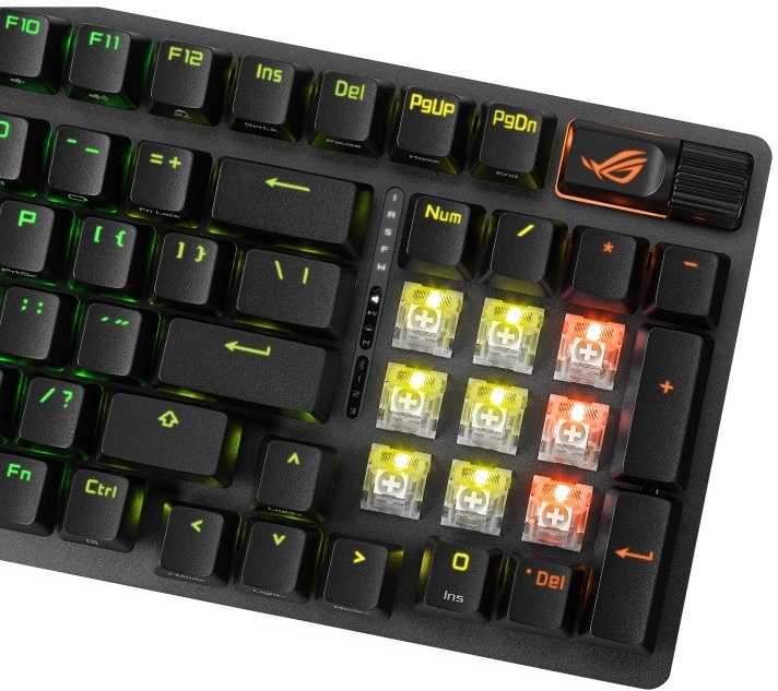 Asus ROG Strix Scope II 96 Wireless Belaidė klaviatūra, Qwerty US, NX Snow