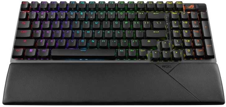 Asus ROG Strix Scope II 96 Wireless Belaidė klaviatūra, Qwerty US, NX Snow