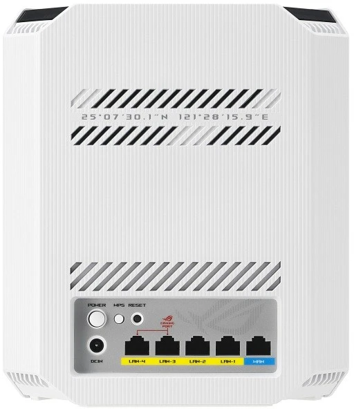 Asus | ROG Strix GS-BE7200 | WiFi 7 dviejų dažnių žaidimų maršrutizatorius | 802.11ax | 1376+5764 Mbit/s | Ethernet LAN (RJ-45) jungtys 4 | Mesh palaikymas: Taip | MU-MiMO: Taip | Antenos tipas: Vidinė | Ne, mobilusis plačiajuostis ryšys: