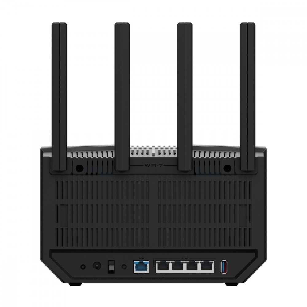 Belaidis maršrutizatorius Asus RT-BE92U, Wi-Fi 7 (802.11be), BE9700 (trijų dažnių), 10G, AiMesh, MLO, VPN