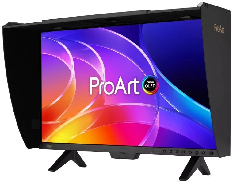 Monitorius ASUS ProArt Ekranas OLED PA27USD - 240Hz | 4K | QD-OLED | 26.5" | 1000nits | HDR400 | Thunderbolt 4 | USB-C PD 96W