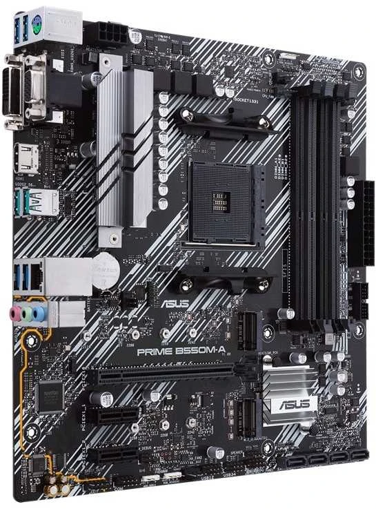 Asus pagrindinė plokštė prime b550m-a/csm am4 4ddr4 hdmi m.2 matx