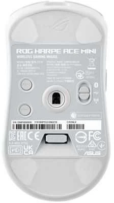 Pelė Myszka žaidimams Asus ROG Harpe Ace belaidė 42000 dpi optinė balta