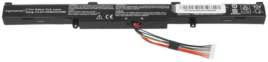 „Asus ROG GL553 GL553VW GL553VD GL553VE GL753V“ nešiojamojo kompiuterio A41N1611 baterija – 2200 mAh (32 WH)