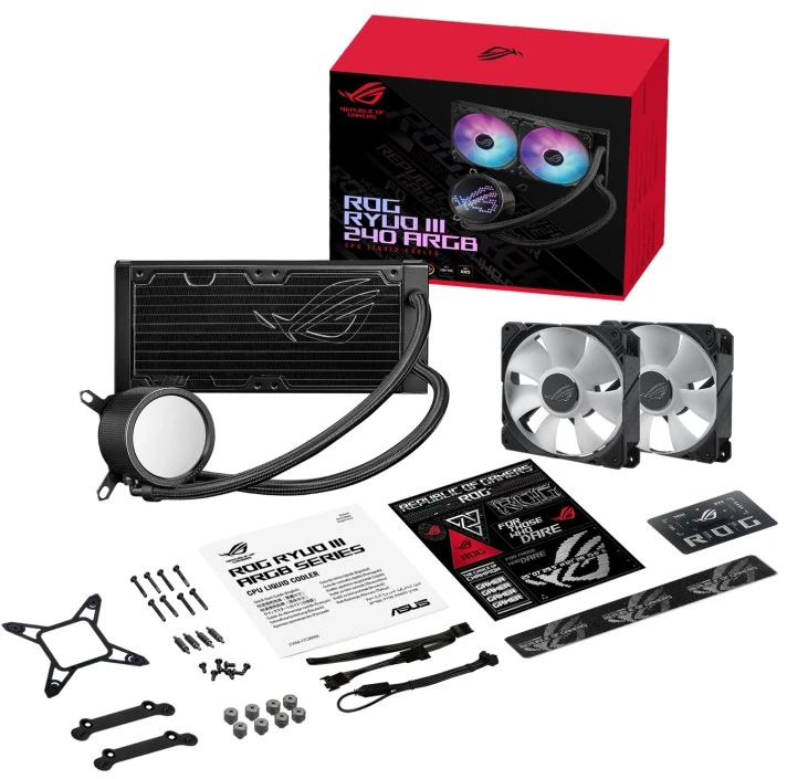 Asus ROG RYUO III 240 ARGB aušinimas