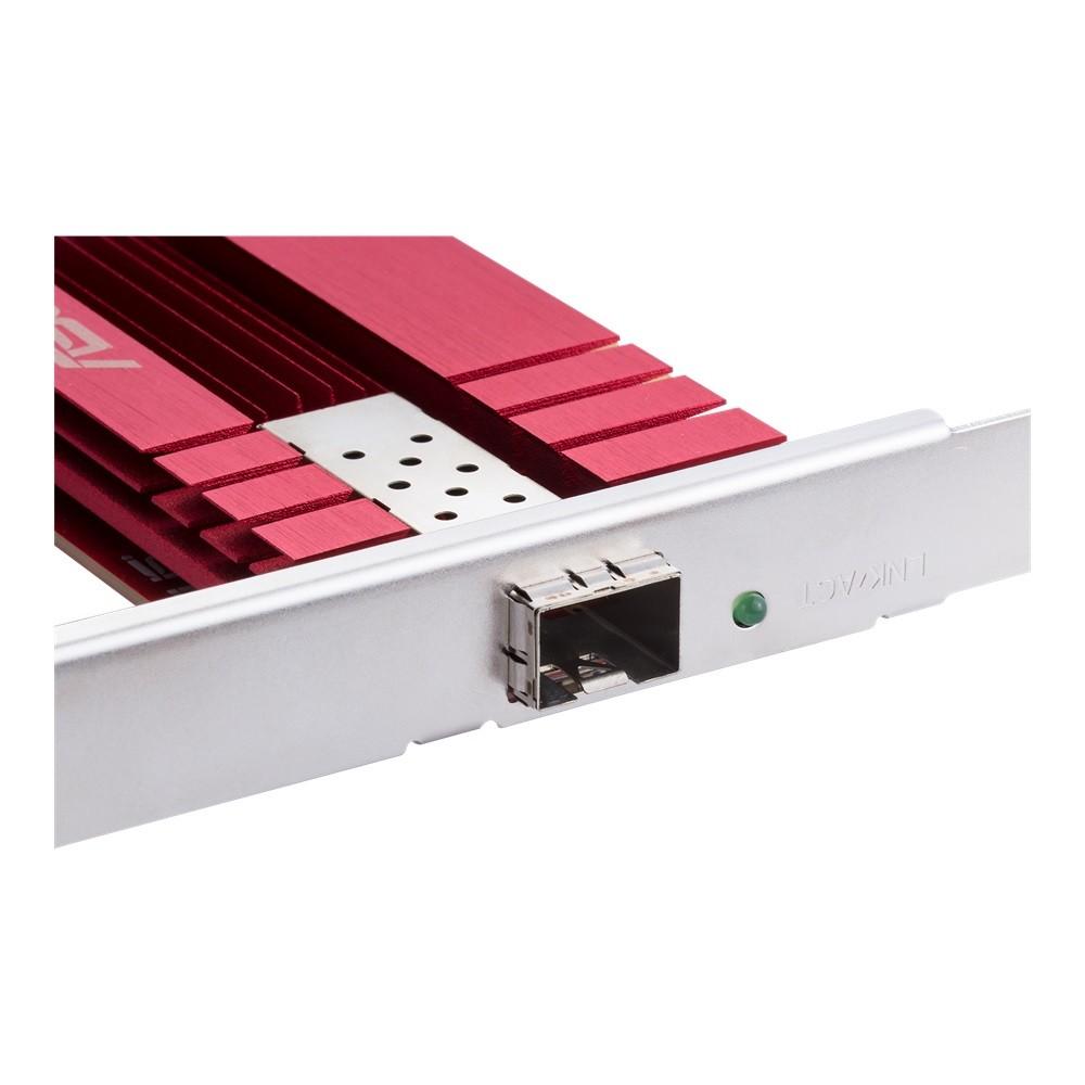 Asus | XG-C100F 10G PCIe tinklo adapteris; SFP+ prievadas, skirtas optinio pluošto perdavimui ir DAC kabeliui | 10/100/1000/10000 Mbit/s