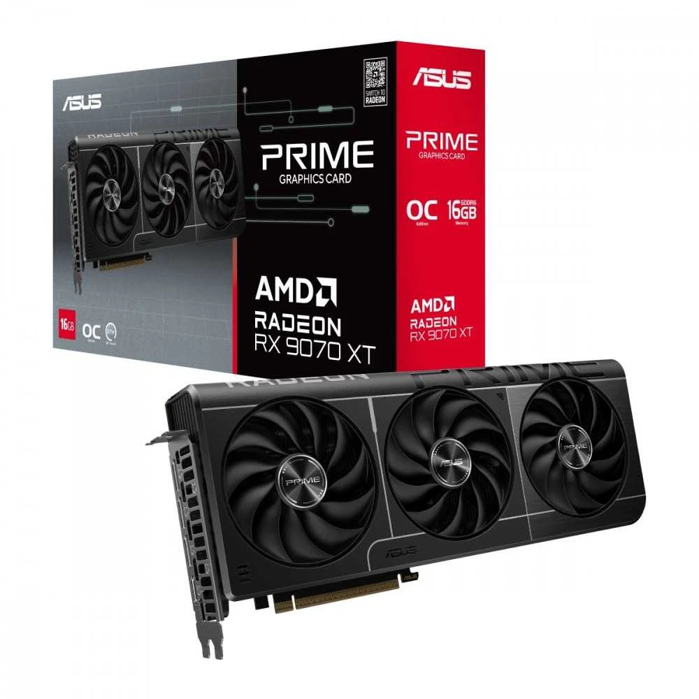 Vaizdo plokštė Karta graf. asus prime rx9070xt o16g