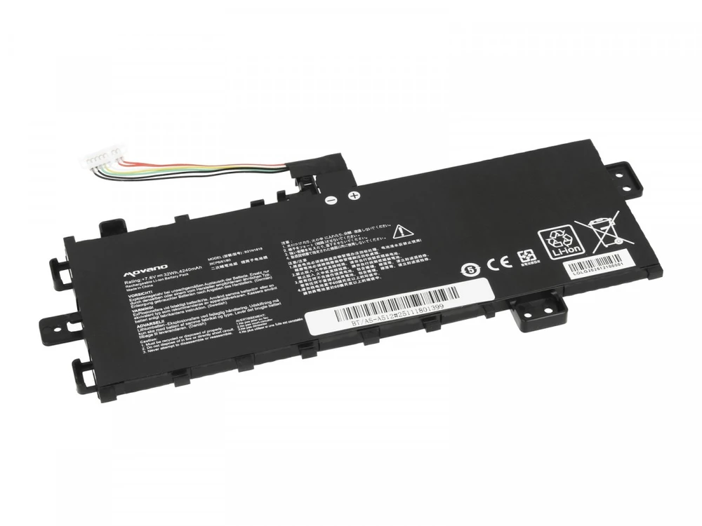 Movano „Asus vivobook 17 d712 s712 x712“ b21n1818 c21n1818 baterija – 4240 mAh (32 Wh)