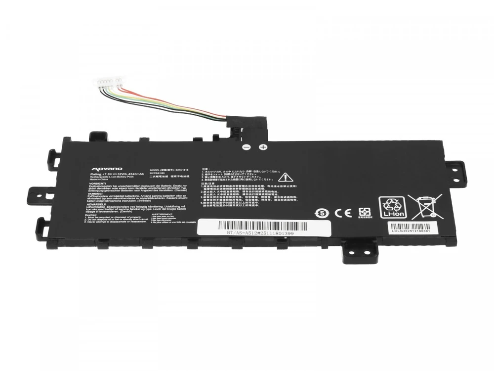 Movano „Asus vivobook 17 d712 s712 x712“ b21n1818 c21n1818 baterija – 4240 mAh (32 Wh)