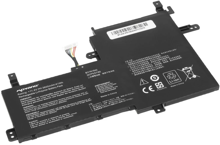 „Asus vivobook k513e m513i s513e v531fa x531f“ b31n1842 baterija - 3600 mAh (41 Wh)