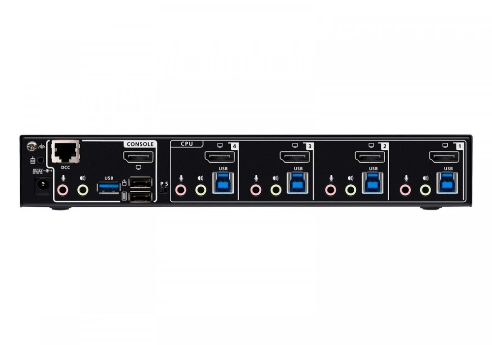 Aten Przełącznik kvmp 4-port usb 3.0 8k displayport