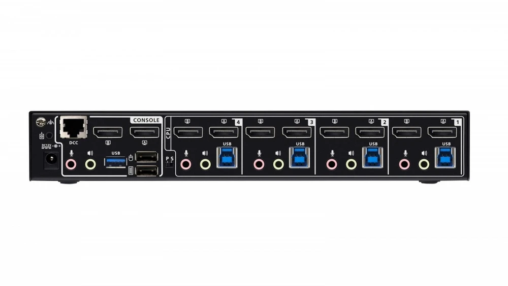 Przełącznik Aten *4-Port USB 3.0 8K DP Dual Ekranas KVMP Switch