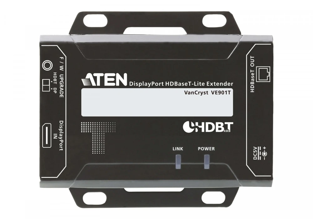 Aten | „DisplayPort HDBaseT-Lite“ plėstuvas, 4K@40m, HDBaseT B klasė | VE901