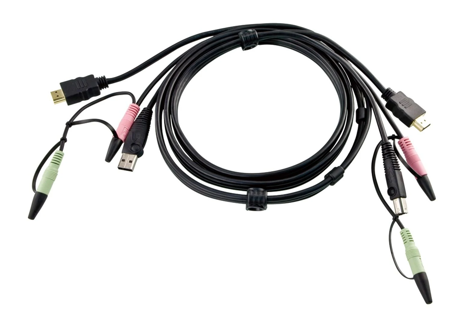 ATEN 2L-7D02UH ATEN USB HDMI su garso KVM kabeliu - 1,8 m