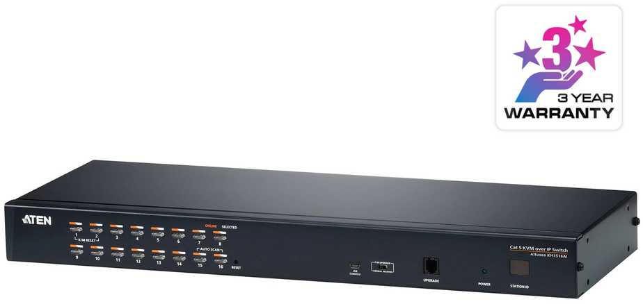 ATEN 16 prievadų CAT5e/6 KVM per IP jungiklis