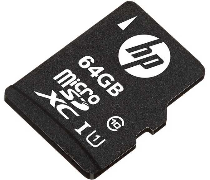 Hewlett Packard (HP) „Micro SDXC“ 64 GB atminties kortelė SDU64GBXC10HP-EF