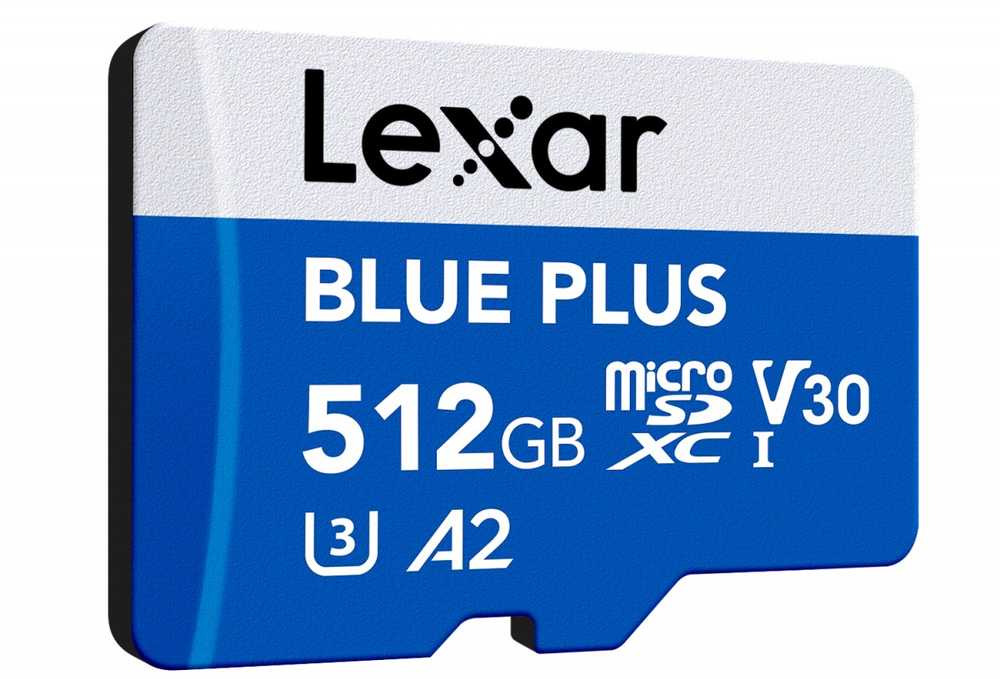 Atminties kortelė Karta Lexar Mėlyna Plus Micro SDXC 512 GB Class 10 UHS-I/U3 A2 V30 (LMSBLPL512G-BNANG)