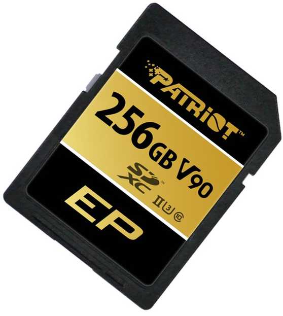Atminties kortelė Patriot sdxc 256gb ep v90 300/260 mb/s uhs-ii u3 class10