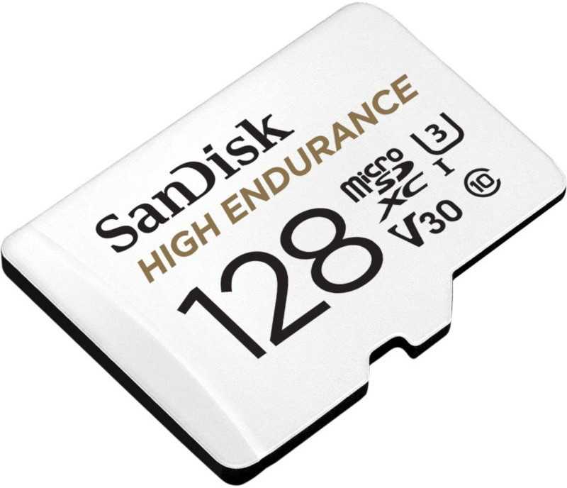 Sandisk High endurance microsdxc 128gb v30 su adapterem (rejestratory i monitoring)