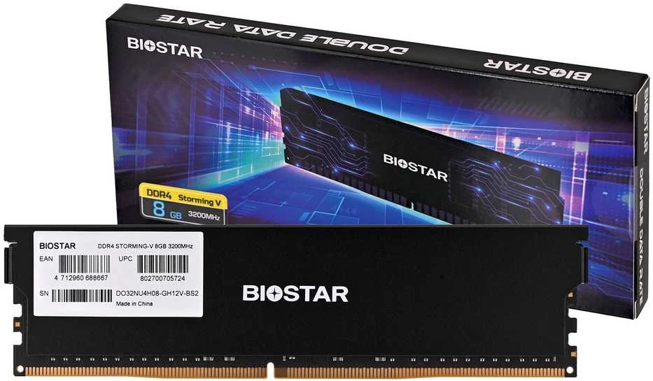 RAM Biostar DDR4 Storming V atminties modulis 8 GB 1 x 8 GB 3200 MHz (DX32NU4H08)