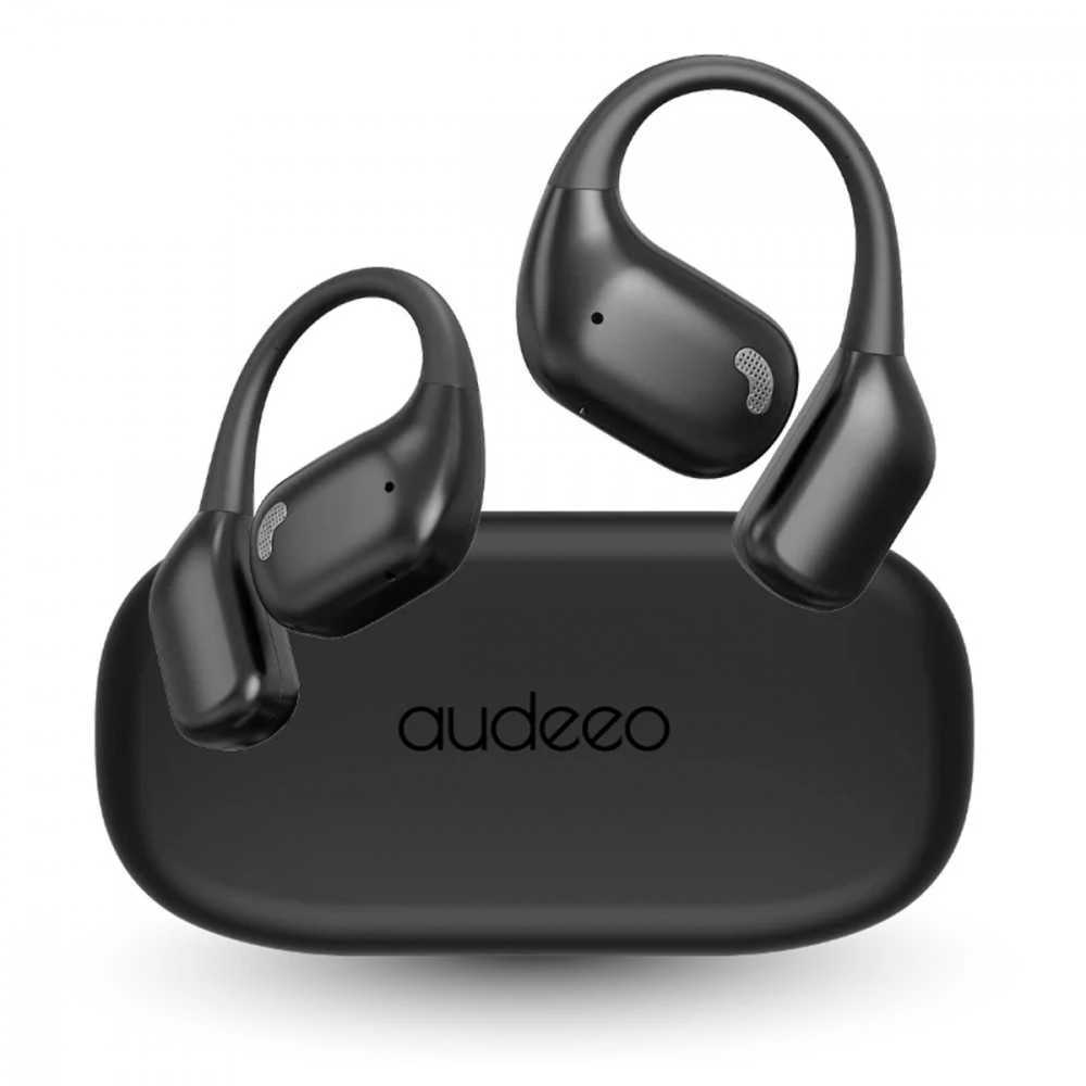 Audeeo Open Ear Escape II juodos belaidės ausinės su dėklu