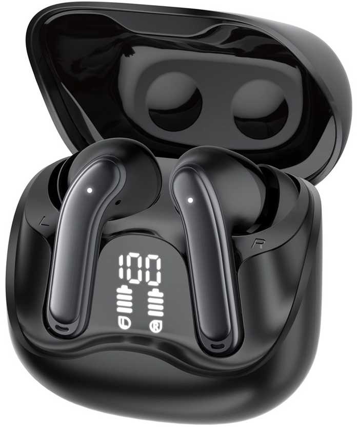 Audiocore belaidės ausinės, hybrid ANC, ENC, 6 microphones, įkrovimo dėklas, Tuya, AC591 PRO