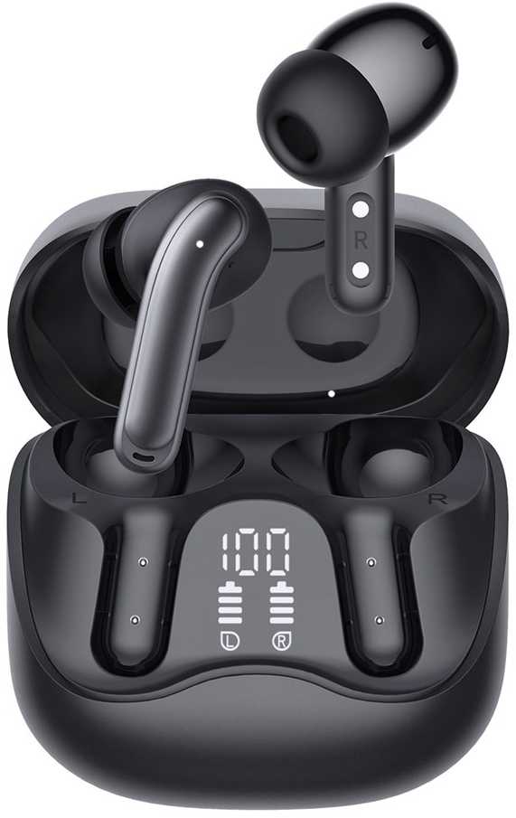 Audiocore belaidės ausinės, hybrid ANC, ENC, 6 microphones, įkrovimo dėklas, Tuya, AC591 PRO
