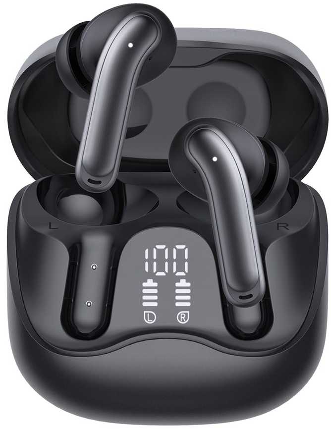 Audiocore belaidės ausinės, hybrid ANC, ENC, 6 microphones, įkrovimo dėklas, Tuya, AC591 PRO