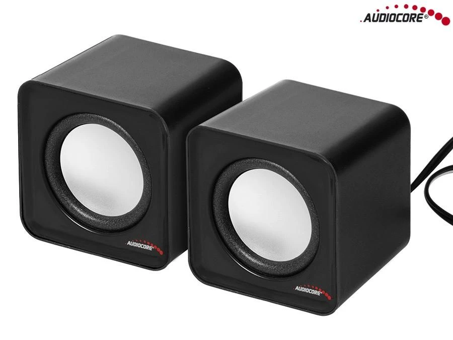 Kompiuterio kolonėlės Garsiakalbiai - Audiocore AC870 B 2 Krypčių 3 W, Juoda/Pilka
