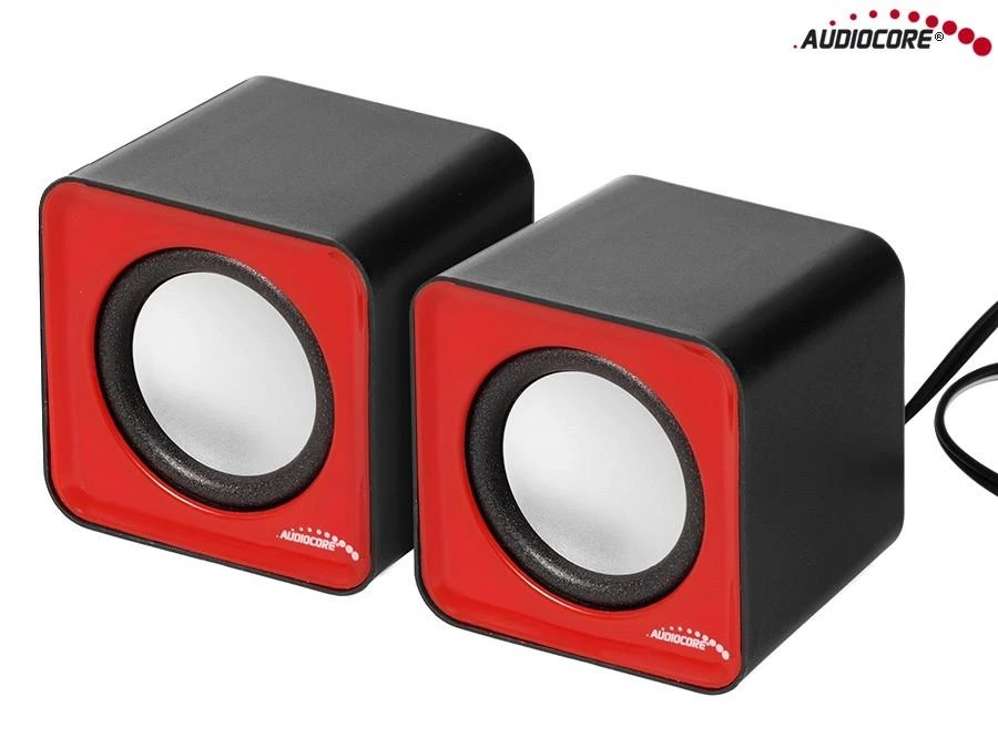 Kompiuterio kolonėlės Kompiuteriniai garsiakalbiai Audiocore AC870R, raudona