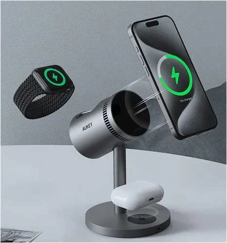 AUKEY LC-MC311A belaidės ausinės, pilkos