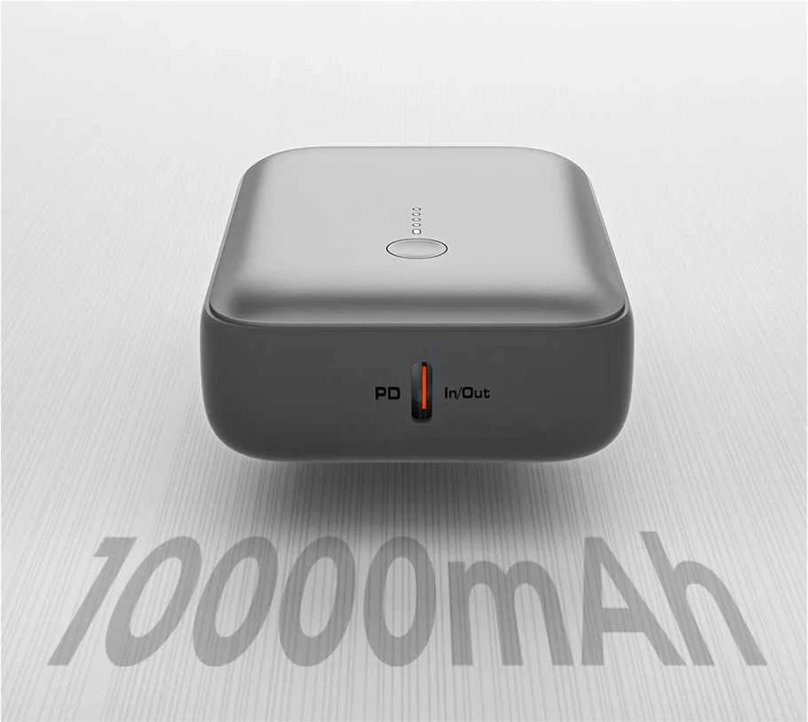 Išorinė baterija Aukey „Spark Mini“ 10000mAh 20W USB-C/USB-A, pilka