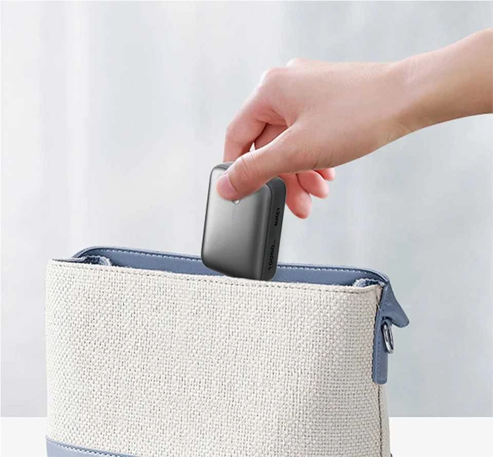 Išorinė baterija Aukey „Spark Mini“ 10000mAh 20W USB-C/USB-A, pilka
