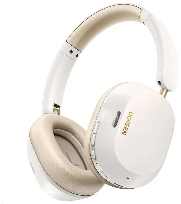 Ausinės belaidės Ugreen HiTune Max 5C, Hybrid ANC, Bluetooth 5.4 (balta)