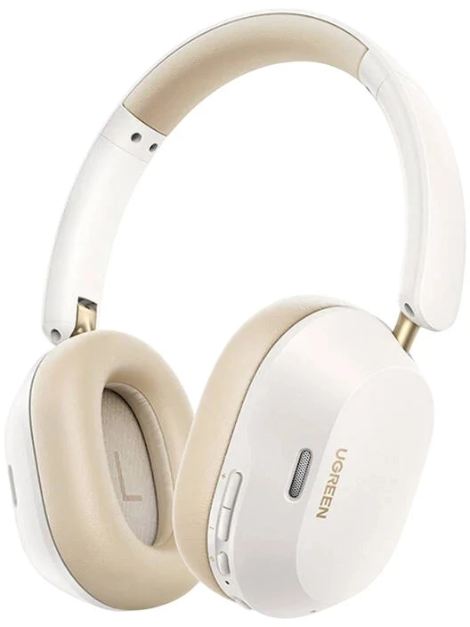 Ausinės belaidės Ugreen HiTune Max 5C, Hybrid ANC, Bluetooth 5.4 (balta)