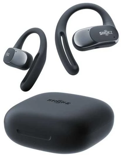Įstatomos į ausis (į ausis įkišamos tipo) ausinės belaidės shokz openfit air juoda