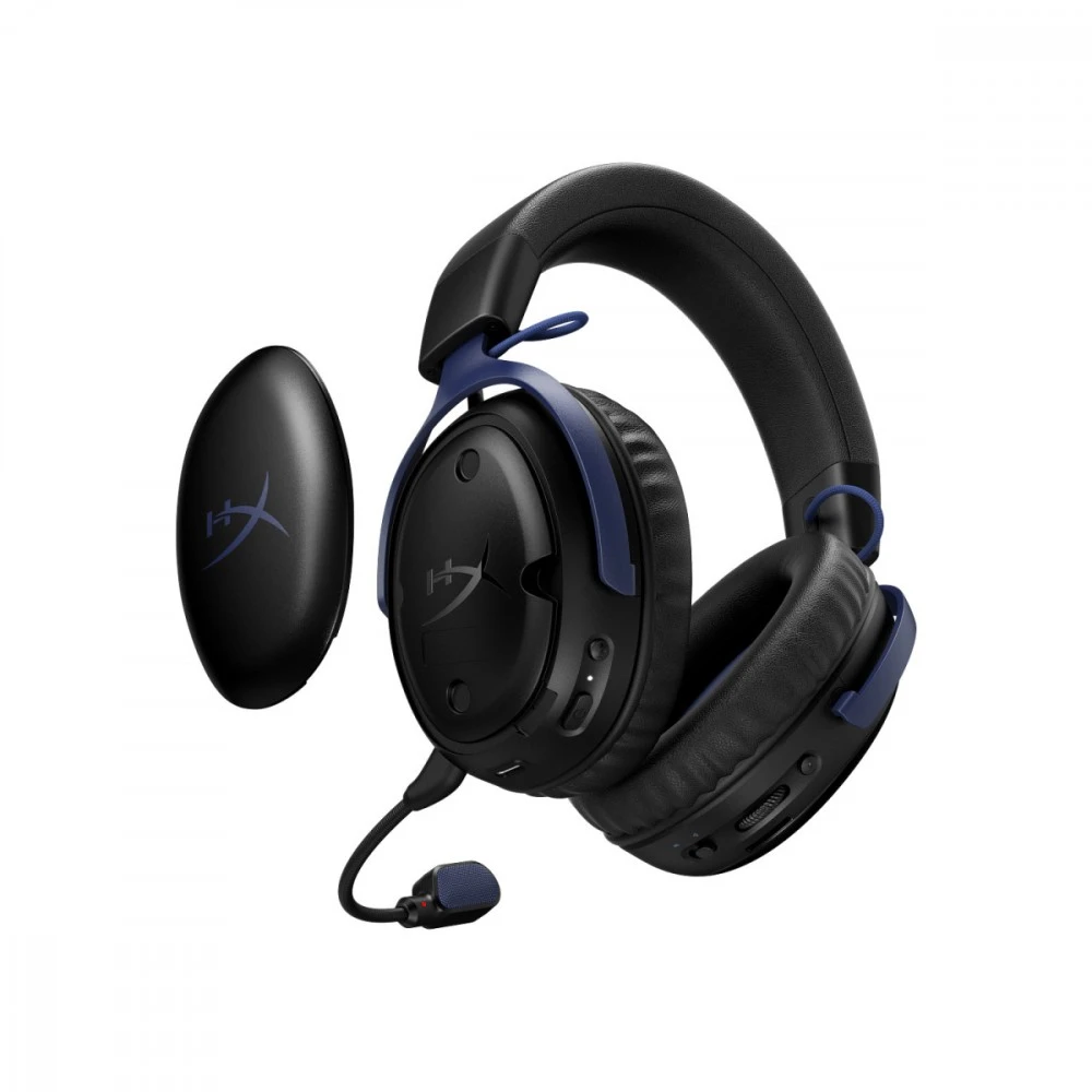 Ausinės HyperX Cloud III S - belaidis komplektas słuchawkowy do gier (juoda/mėlyna) (DF7E9AA)