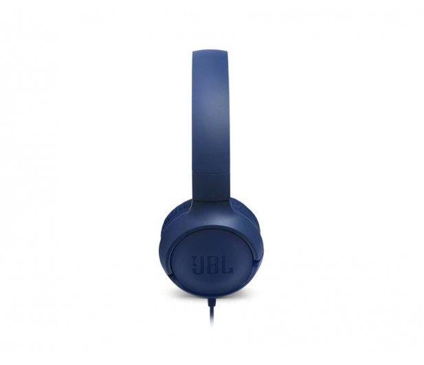 Lengvos ir patogios Ausinės JBL Tune 500 Pure Bass sound su mikrofonu mėlynos
