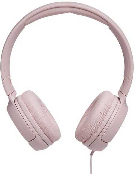 Lengvos ir patogios Ausinės JBL Tune 500 Pure Bass sound su mikrofonu rožinės