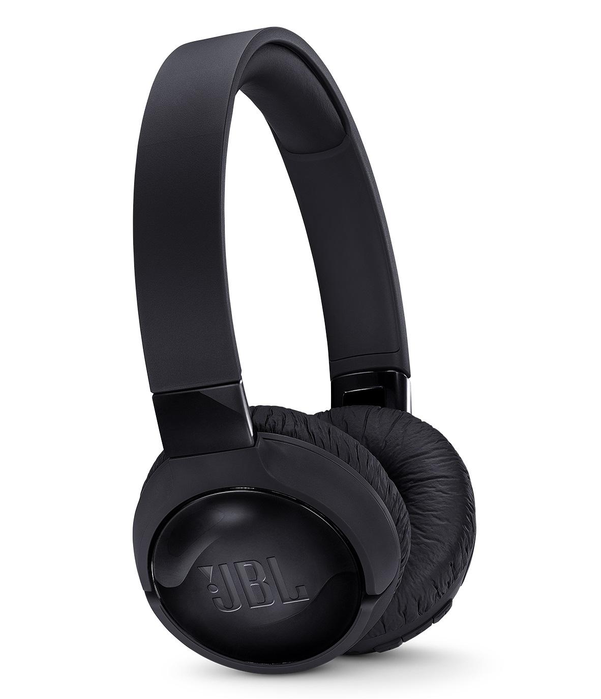 Belaidės ant ausų uždedamos triukšmą slopinančios ausinės JBL Tune 660NC, Juodos