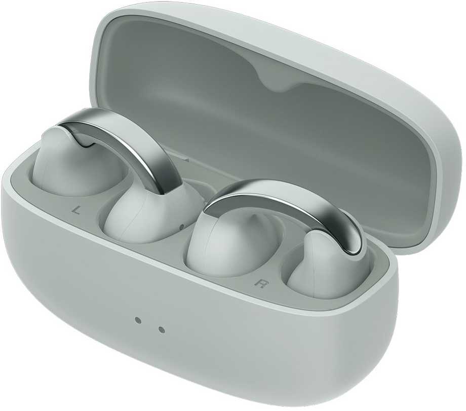 JVC HA-NP1THU - open-back TWS earcuff ausinės, pilkas