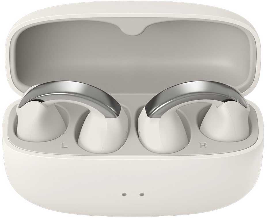JVC HA-NP1TWU - open-back TWS earcuff ausinės, baltas