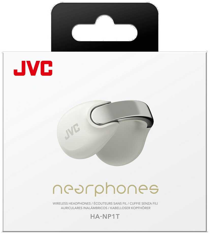 JVC HA-NP1TWU - open-back TWS earcuff ausinės, baltas