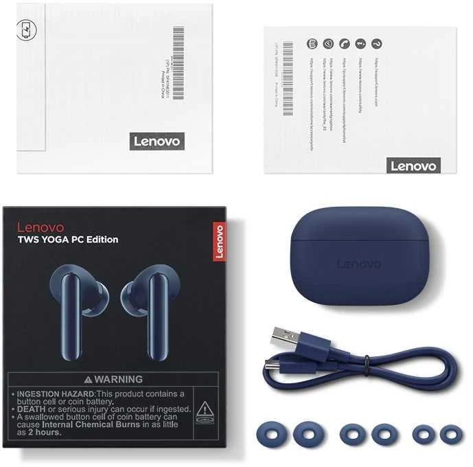 Ausinės LENOVO TWS YOGA PC Edition Cosmic Mėlyna