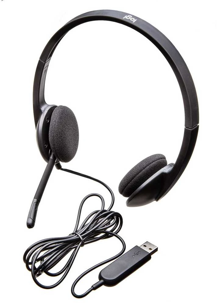 Ausinės logitech ausinės h340 usb
