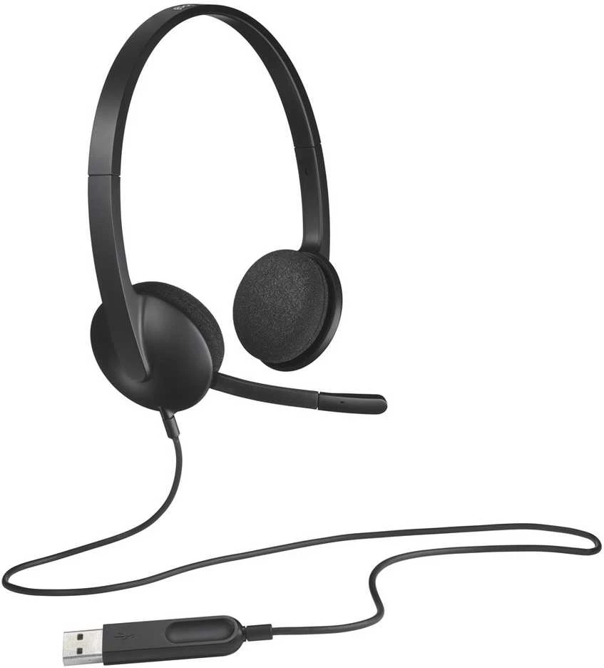 Ausinės logitech ausinės h340 usb